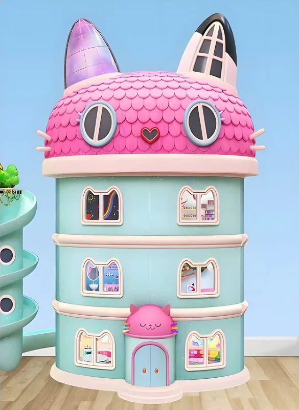 

5x7FT Fairy Tale Cute Girl Toys Little Princess Dollhouse Dolls Pets Custom Photo Studio Backdrop Background Vinyl 220cm X 150cm