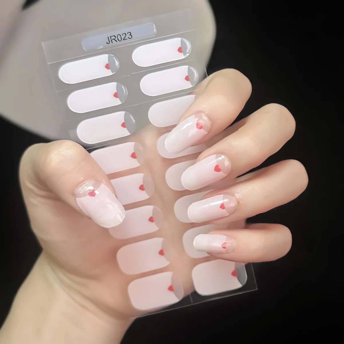 25 نصيحة من شرائط الأظافر DIY ملصقات طلاء الجل للأظافر تعمل مع مصابيح أظافر UV/LED شبه معالجة تدوم طويلاً في جميع أنحاء الأظافر