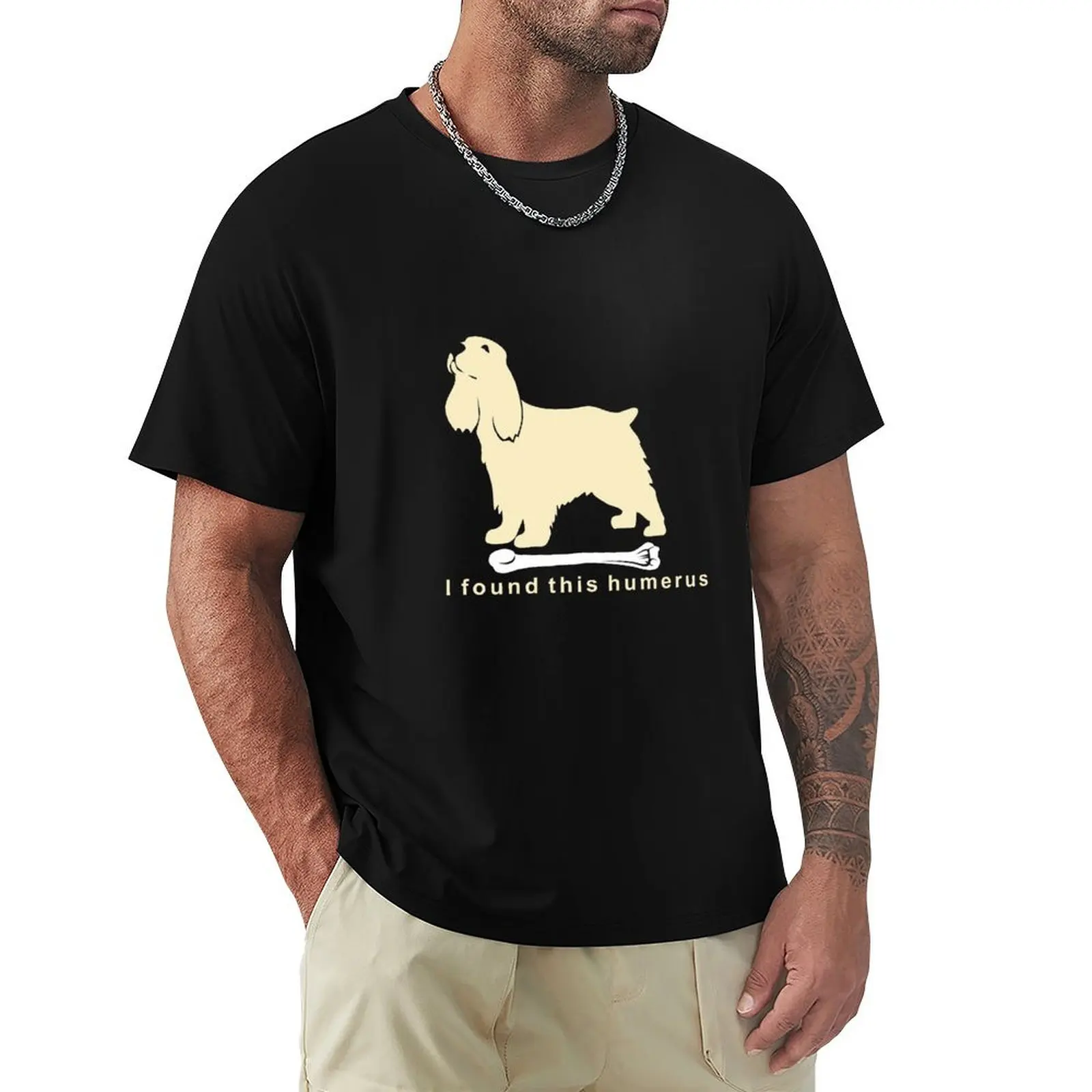 I found this humerus Cocker Spaniel NickerStickers? on Redbubble T-Shirt Summer Print Short Sleeve Tee