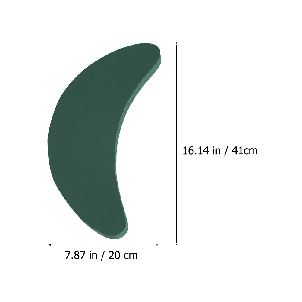 2 قطعة شكل القمر زهرة الطين امتصاص الماء قوي سهلة الاستخدام DIY بها بنفسك الزفاف زهرة قاعدة رومانسية حديقة أداة ديكور الزفاف #6