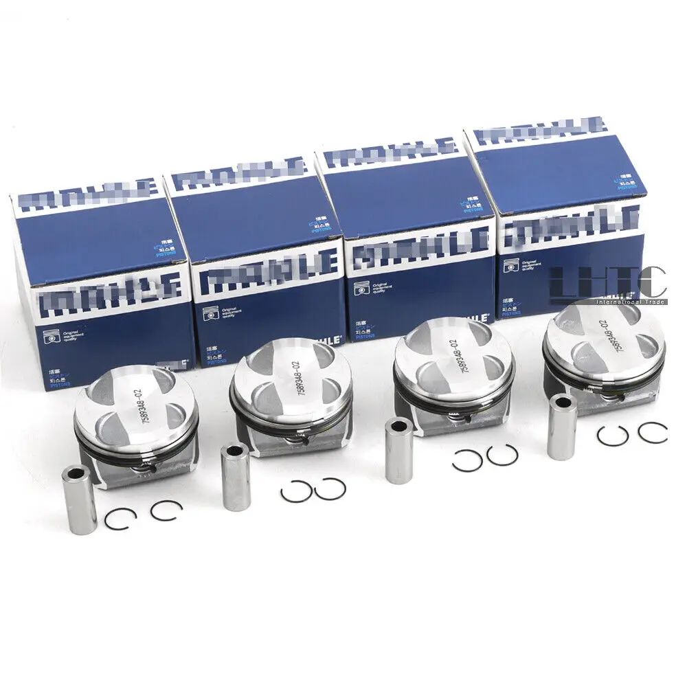 4pcs by mahle Pistons & Rings 11257589348 Set 11:1 For Mini Cooper one Clubman R55 R56 R57 N12 N16 1.6