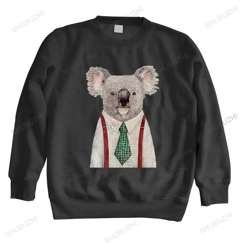 warm brand sweatshirt men casual loose cool hoody KOALA Art Print, Koala Illustration, Animals, Australian Animals male hoodie