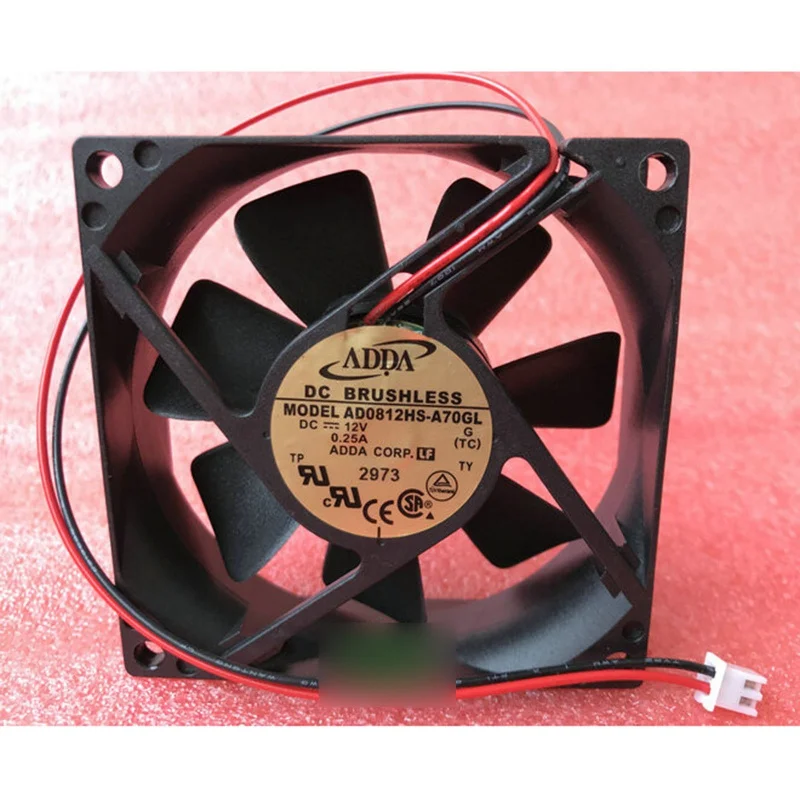 

Новый вентилятор охлаждения ADDA AD0812HS-A70GL DC12V 0.25A, 2-проводной # QW