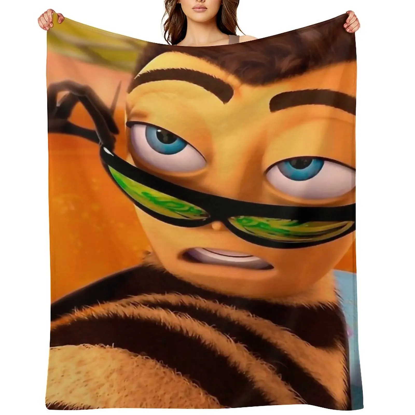 

Barry Benson Bee Movie Meme Throw Blanket wednesday Beach Bed covers for winter Blankets