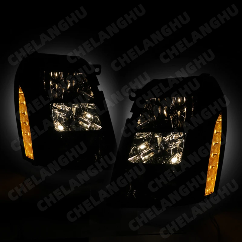 1Pair Front Headlight For Cadillac Escalade 2007 2008 2009 2010 2011 2012 2013 2014 Car Front Headlamp Turn light GM2505142