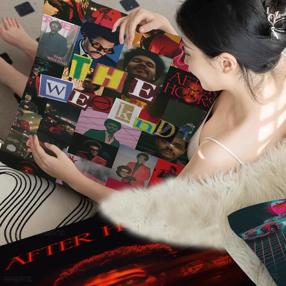 

Rapper The Weeknd Retro Pillow Anime Pillow Sofa Bed Head Pillow Cover Cushion Cover 45x45 Cm Fashion