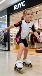 2022 Children's Balance Bike Cycling Clothes Short Sleeve Cycling Jersey Set For Kid Summer Sports Girl Bicycle Clothing