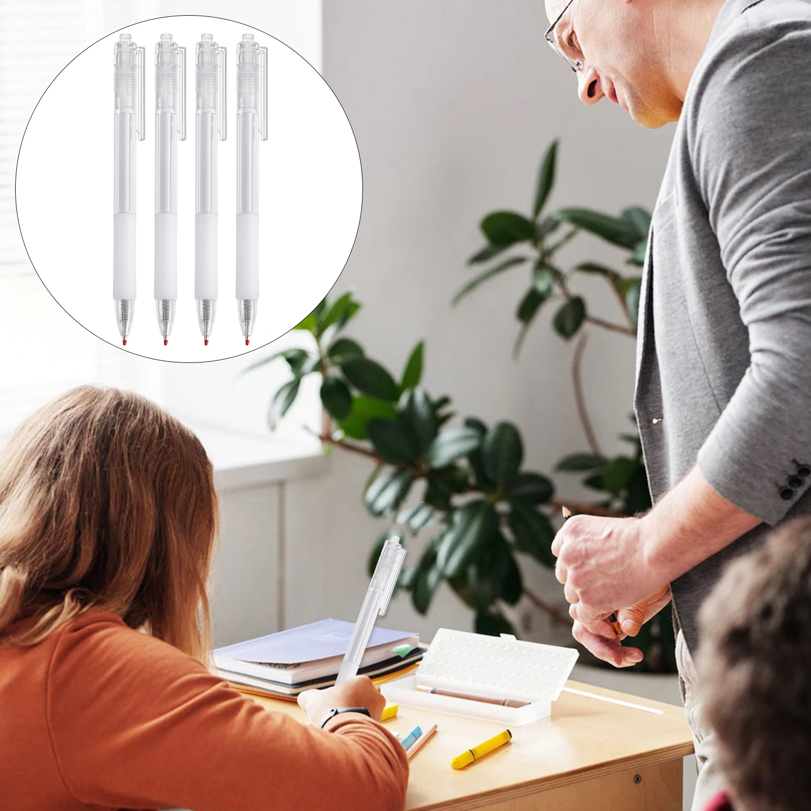 

12 Pcs Gel Pen Signature Pens Office Stationery Ink Neutral Supplies School Pressed