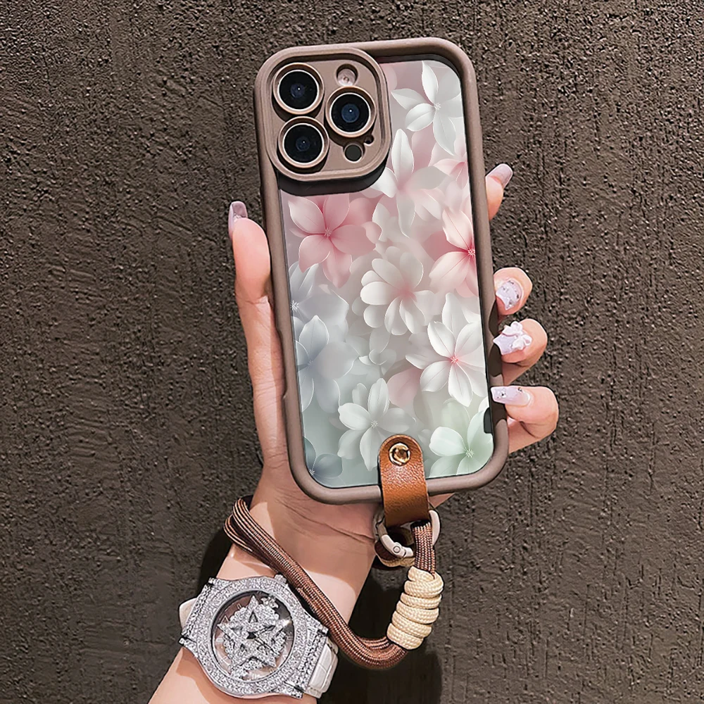 Frühlingsblumen-Handyhülle für Samsung Galaxy S26 S21 S25 S24 S23 S22 Ultra Plus FE Hülle A16 A36 A54 A55 A56 mit Lanyard Funda – Detail 6