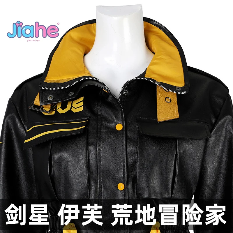 Eve Stellar Blade Cosplay disfraz de aventurero en el desierto chaqueta de cuero pantalones cinturón anillos uniforme Halloween carnaval traje de mujer