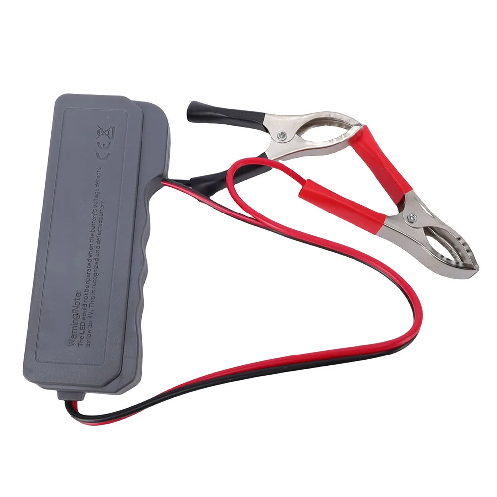 12V Automotive Battery Tester 6 LED Lights Display Car Motorcycle Digital Alternator Battery Testers Plastic Power Tool