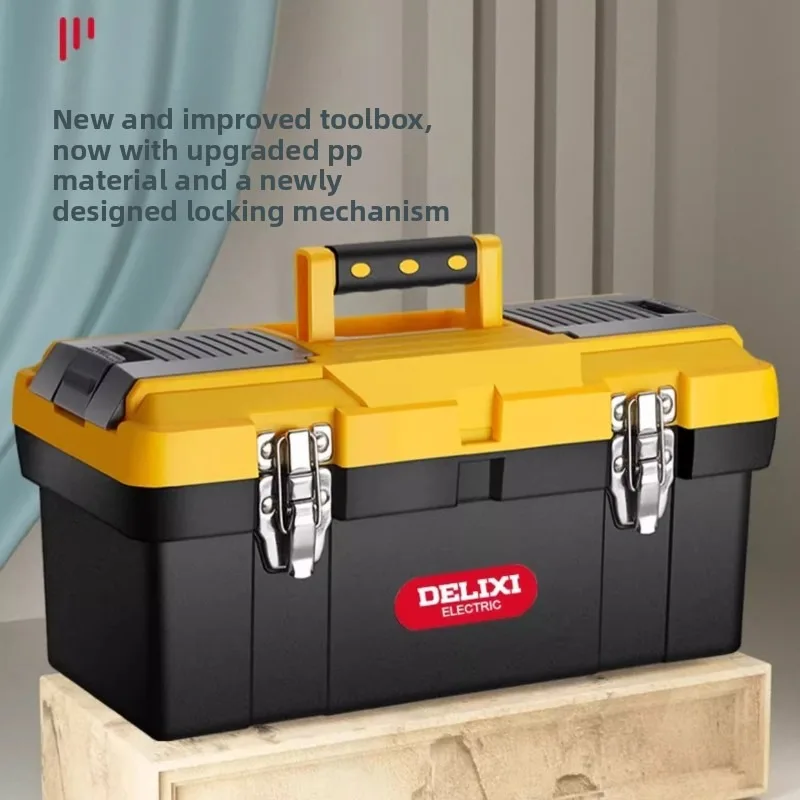 

Tool Box Portable 3 Layer Large Capacity Household Hardware Storage Essential for Electricians Tool Box Tool Case Garage Storage