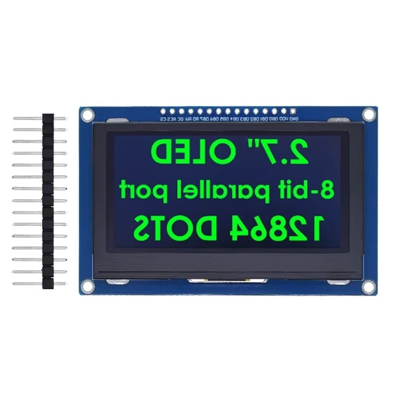 N91R-SSD1327 Driver Board 2.7 Inch OLED LCD Display 128X64 IIC/SPI/8-Bit Parallel Port Support