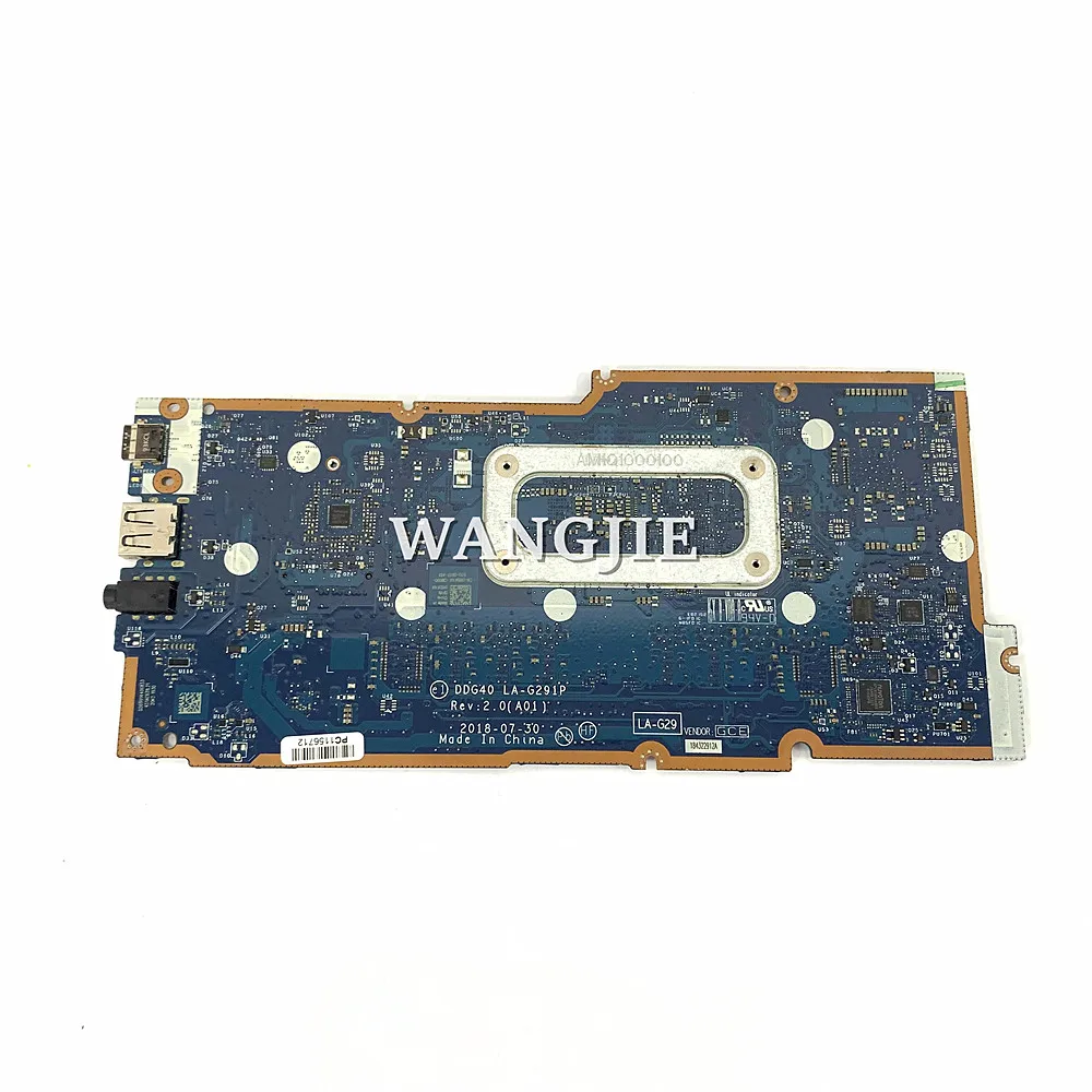 DDG40 LA-G291P For Dell Chromebook 7486 2-in-1 Laptop Motherboard CN-0WDK4K 0WDK4K SR3W0 I3-8130U 2.2 GHz 4GB 128GB 100% Working