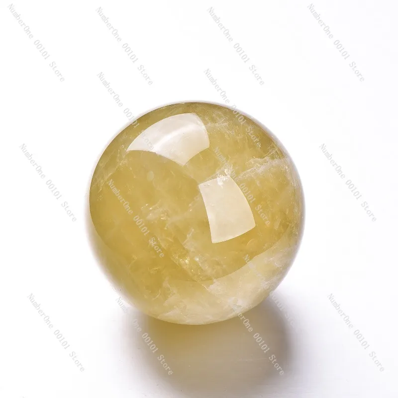 Natural Topaz Crystal Sphere, White Crystal Raw Stone Polished Ball, Feng Shui Home Decor, Business Opening Gift