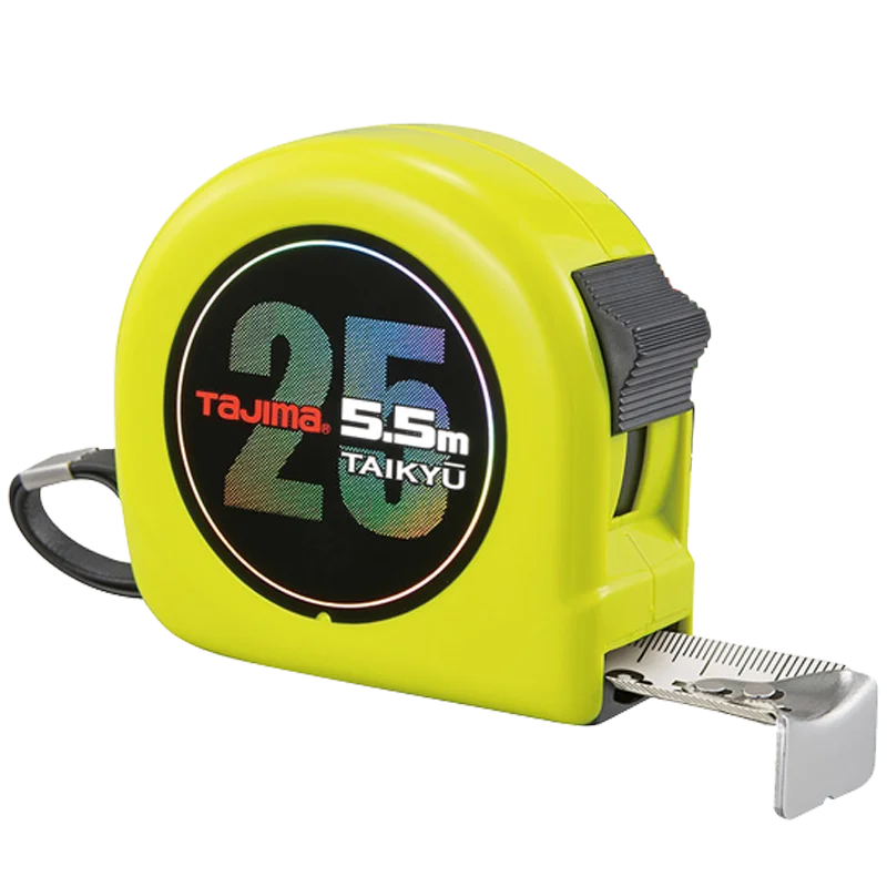 Tajima-Cinta de acero impermeable, 5,5 m, regla de doble cara, alta precisión