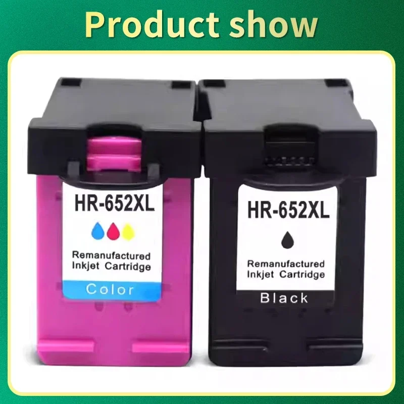 652 Xl 652xl خرطوشة حبر نافثة للحبر معاد تصنيعها لـ HP652 لـ HP DeskJet Ink Advantage 1115 2135 3635 3755 3835 3836 4535 4675