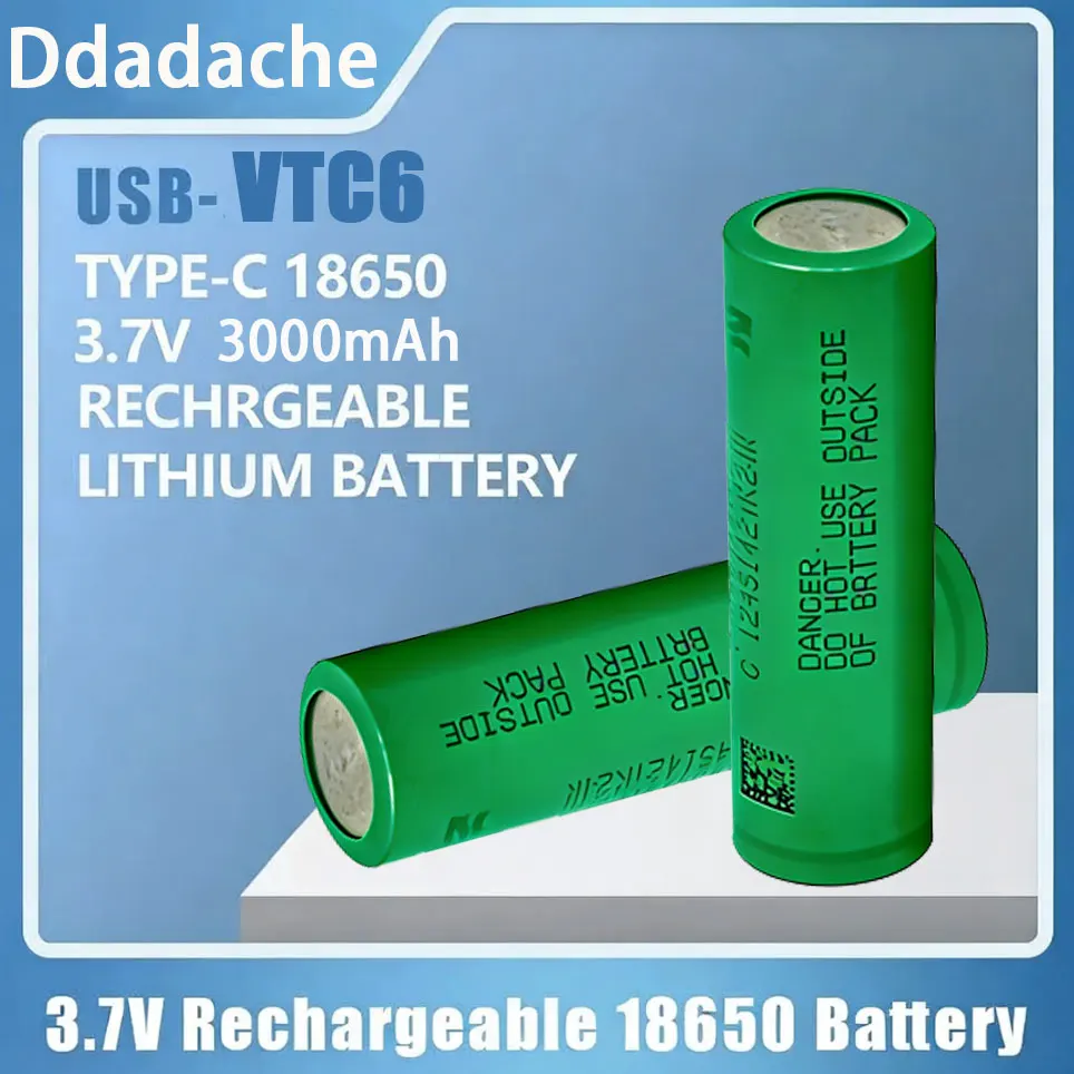Original Sony 18650 VTC6 Lithium-Ionen-Akku VTC6 30A 3000mAh für Sony Elektrowerkzeug-Taschenlampe