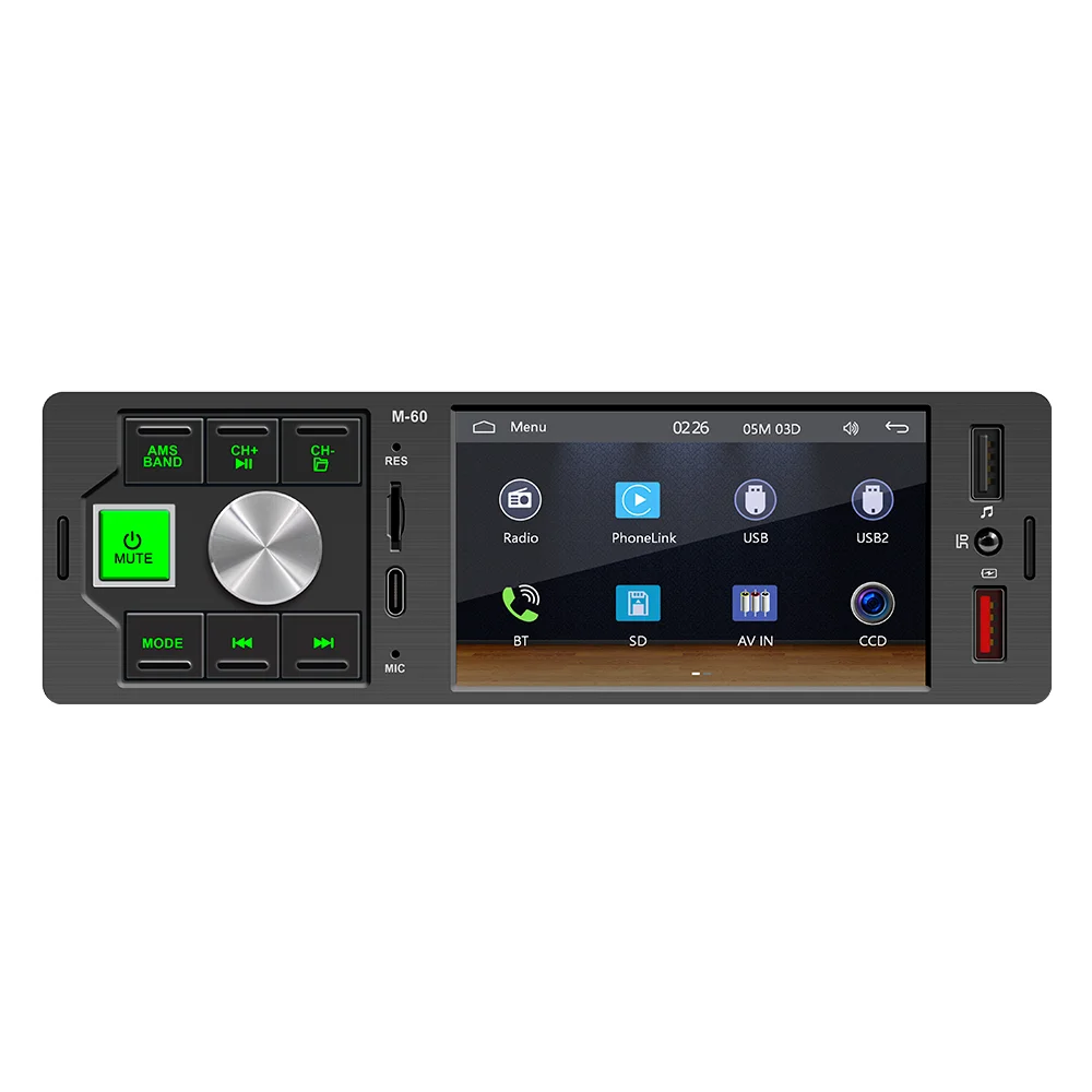 

4.1 Inch Single Spindle Car MP5 Bluetooth Player Apple Carplay Car Central Control Radio