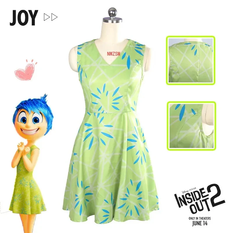 

★Halloween Cosplay Costume Inside Out Disgust Joy Women Dress Uniform Suit Carnival Party Role Play Full S 2026 New ♥Look Me ←_←