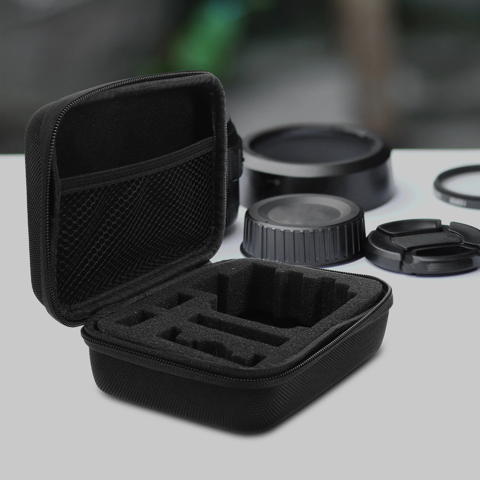 

Small Camera Bag with Handle Premium Waterproof Outdoor Case for Travel Dustproof Shockproof Zipper Pouch Portable for Men Women