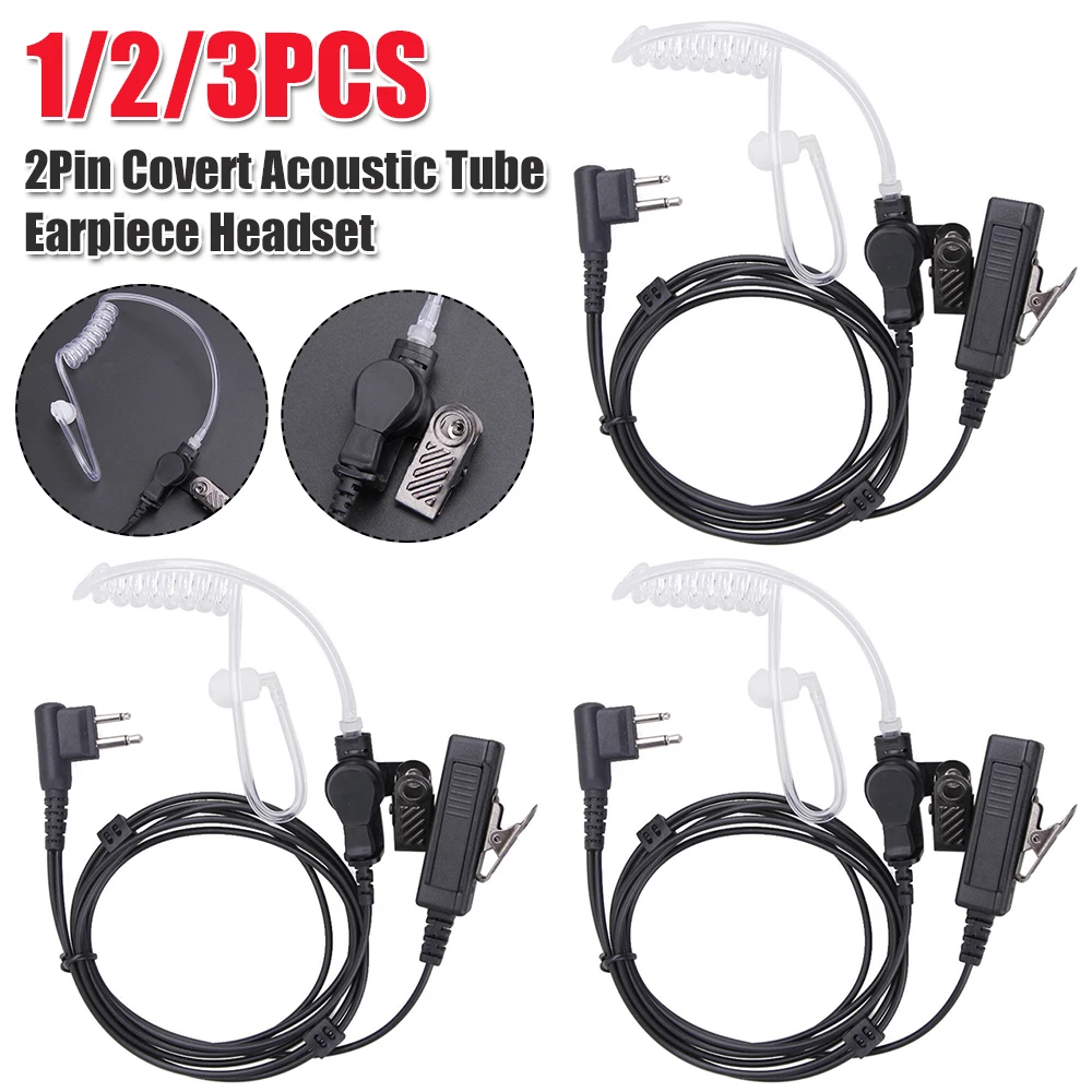 

Tube Earpiece Headset for Motorola Two Way Radios Anti-noise Microphone for Hiking Police Teamwork Surveillance