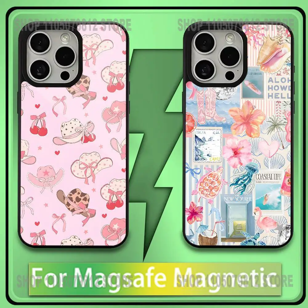 

Western Cowgirl Phone Case For iPhone17,16,15,14,13,12,11,Plus,Pro,Max,Mini Soft Magesafe Magnetic Wireless Charge