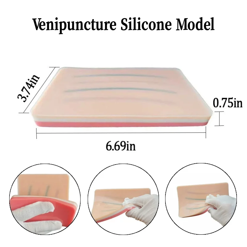 

Venipuncture Module Simulates Human Skin Injection Training Subcutaneous Injection Practice Model