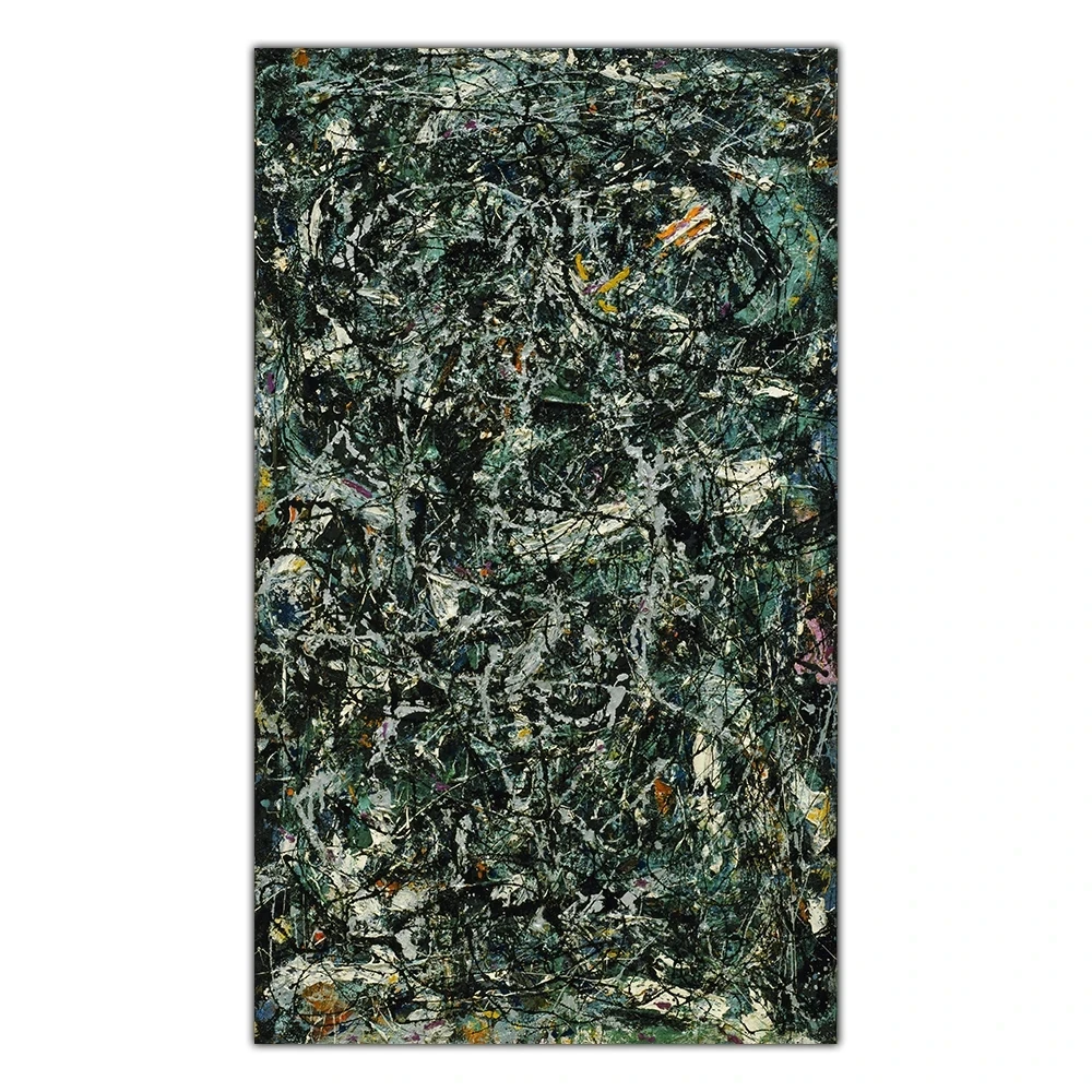 Jackson Pollock《Full Fathom Five》Canvas Wall Art Oil Painting Reproductions Artwork Poster for Home Decoration