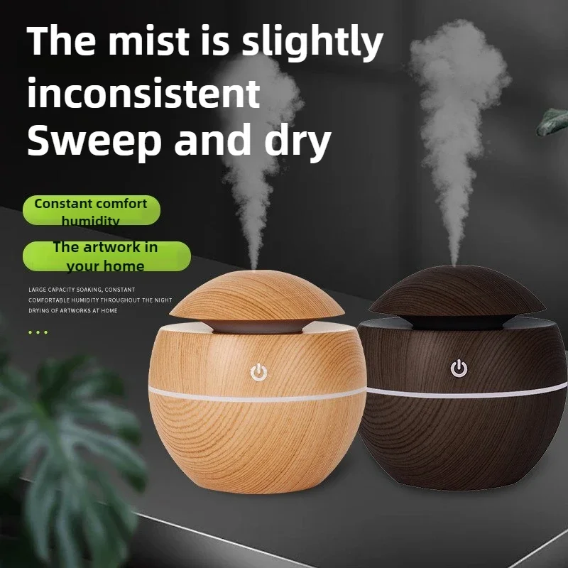 

Ультразвуковой увлажнитель-диффузор с имитацией дерева, 500 мл, большой емкости, мини, настольный, портативный, для офиса, с USB, с функцией генерации большого количества тумана