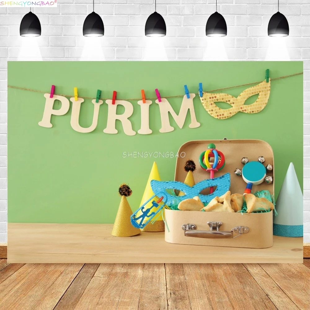 Judaism Happy Hanukkah Background Jewish Jesus Passover Candlestick Party Candles Kwanzaa Bread Decor Photography Backdrop IS-20