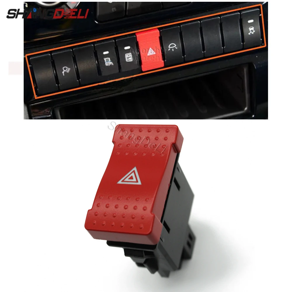 Compatible For Iveco Daily Car Accessories Car Warning Emergency Switch Hazard Light Flasher Switch Button