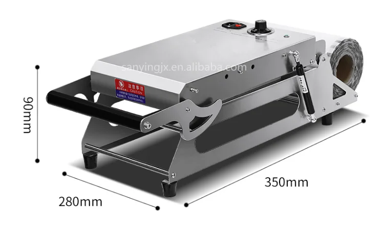 Manual Fast Food Tray Heat Sealing Package Machine Small Plastic Lunch Box Sealing Packing Machine