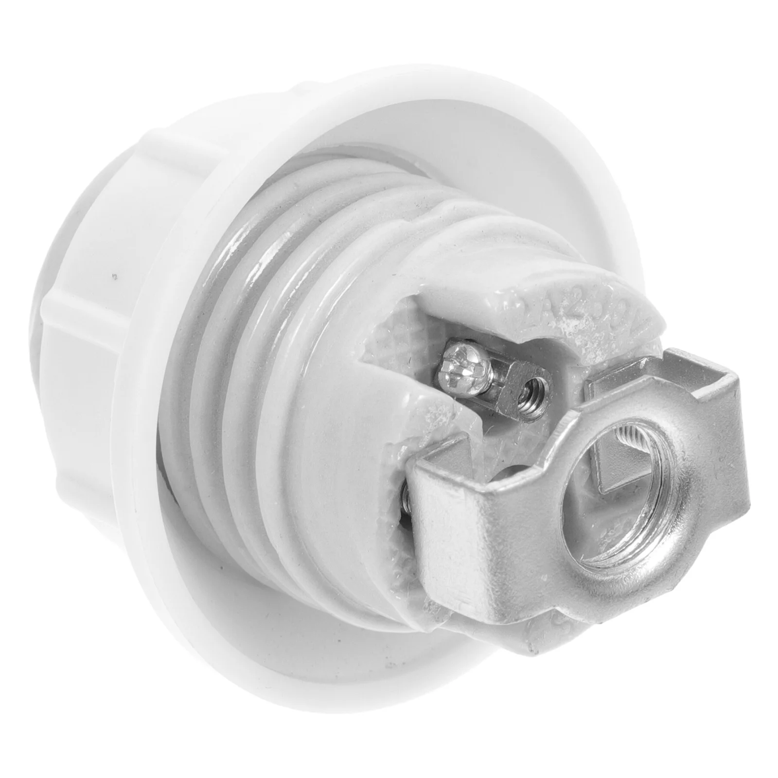 

E14 Full Thread Porcelain Ceramic Light Socket Single Ring Replacement Lamp Socket for Chandeliers Pendant Ceiling Fan Lighting