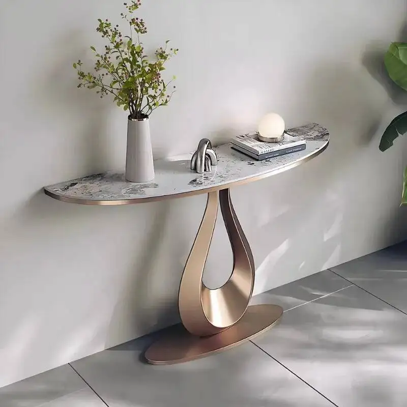 

Tables Metal Modern Luxury Console Midcentry Lobby Nordic Console Table Entrance Hallway Consolle Ingresso Living Room Furniture