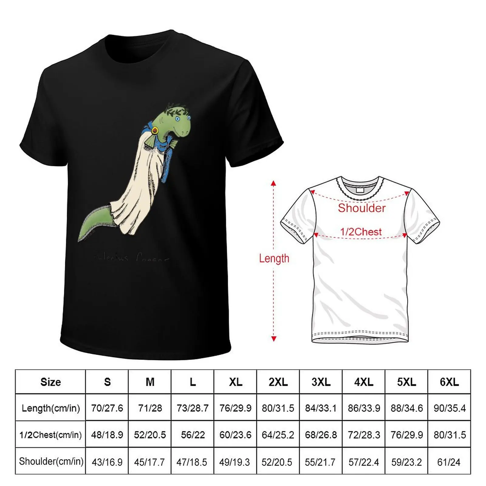 Juleelus Caesar T-Shirt Worker Basic Short Sleeve Tee