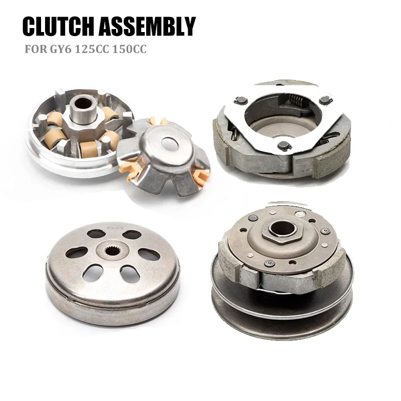 125CC 150CC GY6 Motorcycle Belt Pulley Driven Wheel Clutch Assembly For Moped Scooter Spare Parts Disc Pressure Plate