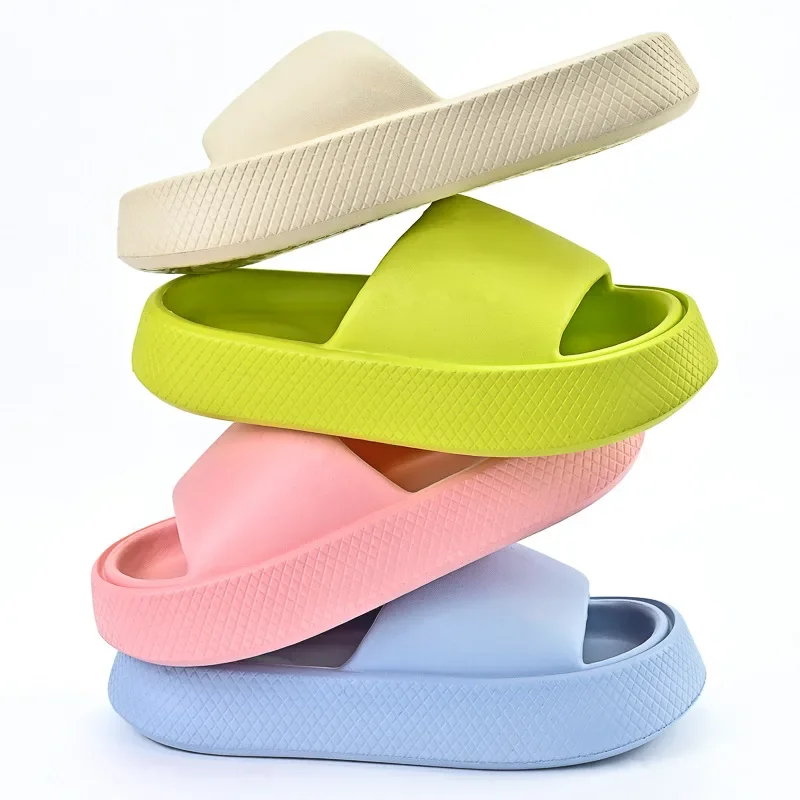 Thick Sole Women Slippers Summer Beach Slides Female Outside Anti-Slip Soft EVA Fashion Platform Flip-Flops Ultra-Light Shoes