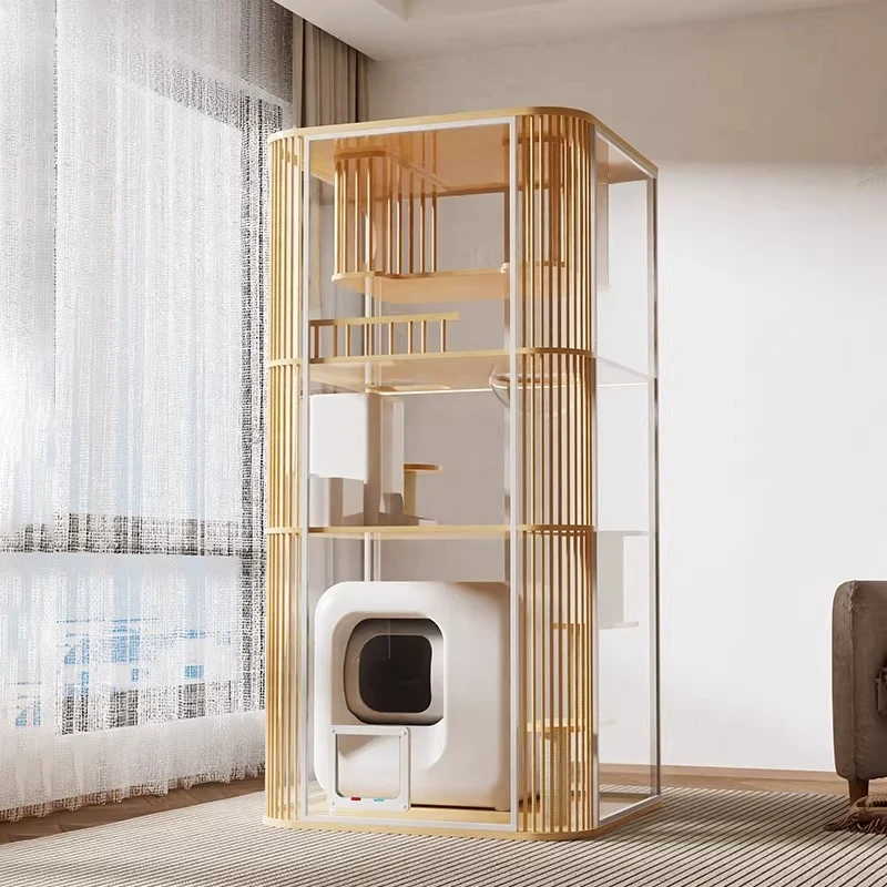 

Large free space cat villa balcony household interior