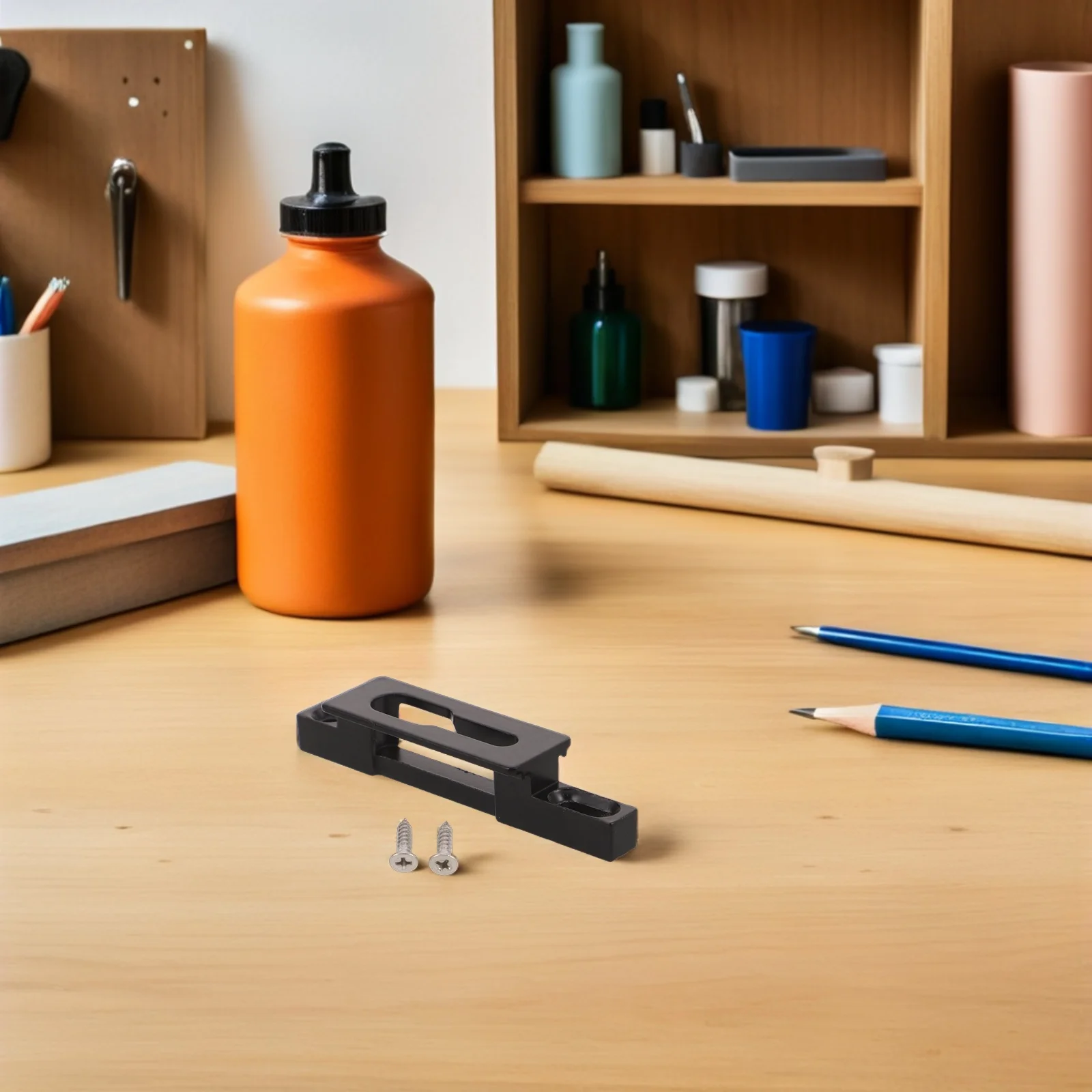 Protector de puerta corredera, cerradura de puerta corredera de Metal de doble orificio, placa de golpe, Hardware de bloqueo de ventana resistente a la corrosión para Patio