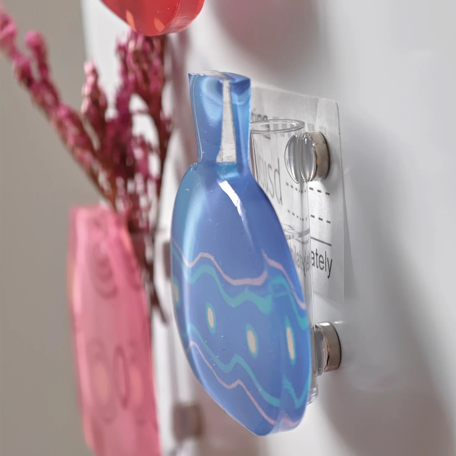 Acryl koelkastmagneet Art Vase-serie 3D Stereo decoratief bloemstuk Speciaal gevormde magnetische koelkastmagneet