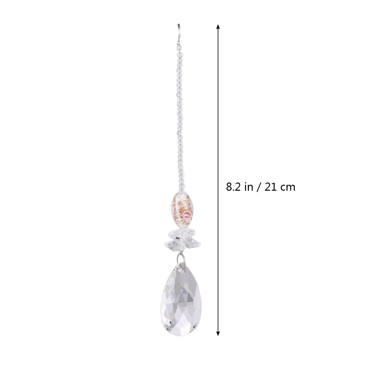 2Pcs Premium Crystal Ball Pendant Set Faceted Rainbow Prism Suncatcher for Window Chandelier Curtain Wedding Feng Shui