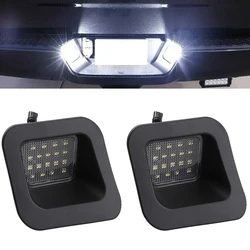 A Pair LED License Plate Light For 2003-2018 Dodge Ram 1500 2500 3500 License Plate Rear Bumper White Lights LED Lamps