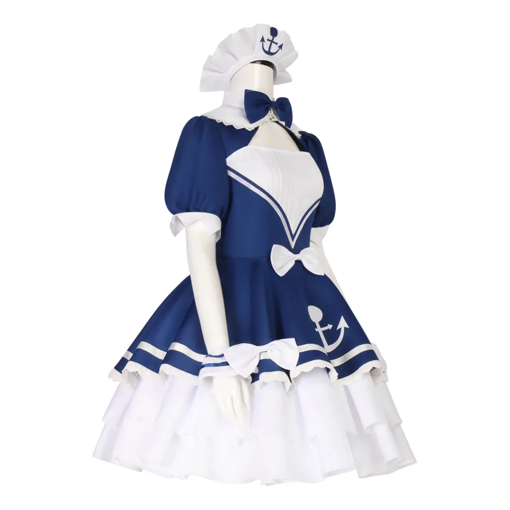 YouTuber Minato Aqua przebranie na karnawał niebieskie sukienki Halloween karnawał Cosplay Minato Aqua dostosowane ubrania