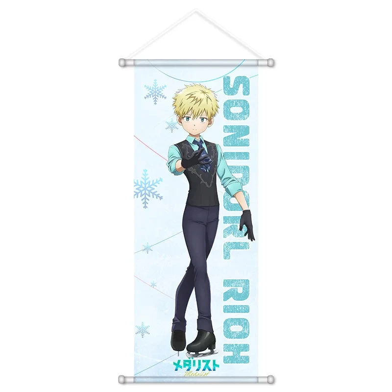 VIKAMA Cute Ice Skating Girl Snow Wall Scroll, 6 Designs, Wall Decor for Bedroom Living Room Dorm view 2