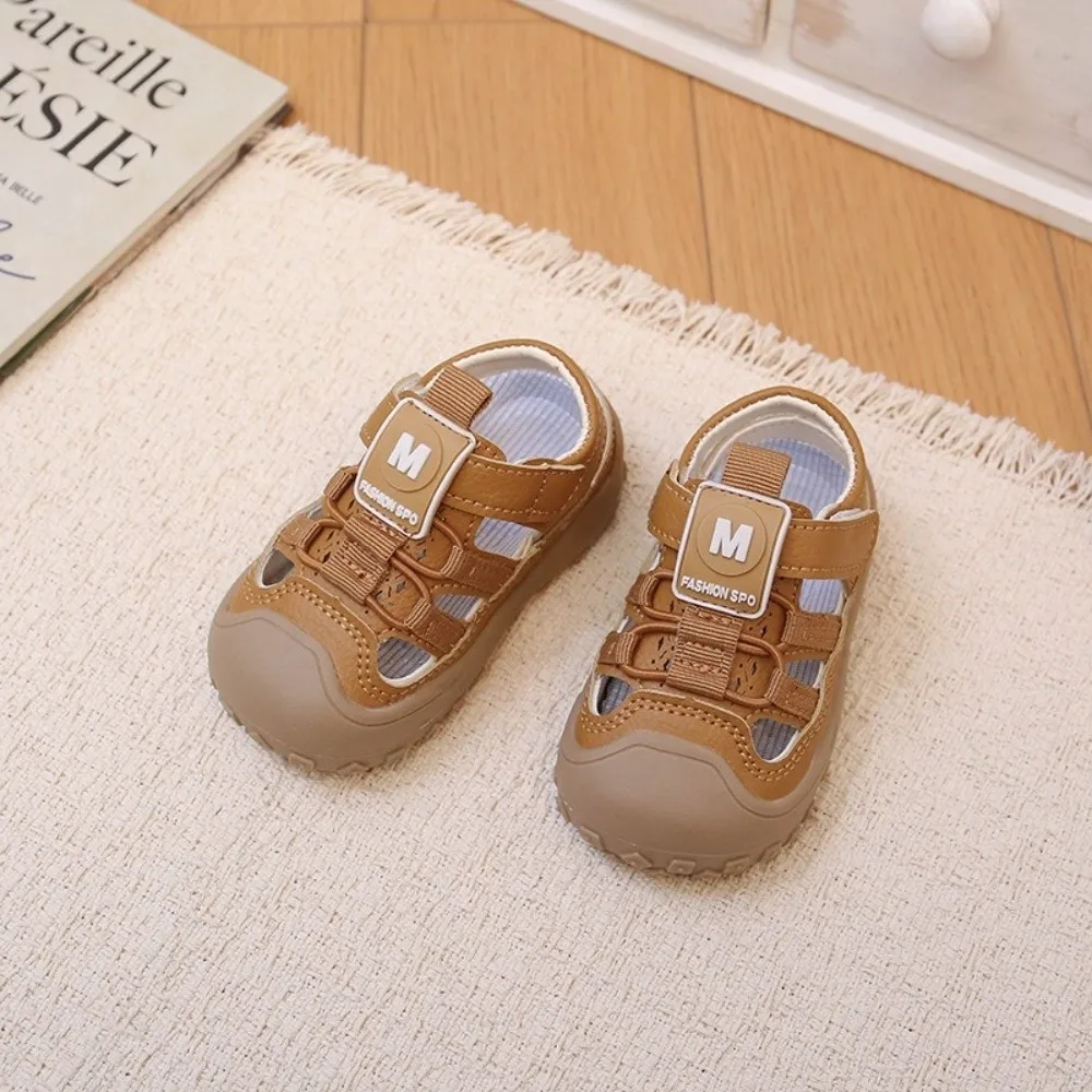 

Fashion PU Leather Children Sandals Soft Sole Anti-Slip Kid's Sneaker Ergonomics Hollow Out Children Sport Shoes Summer