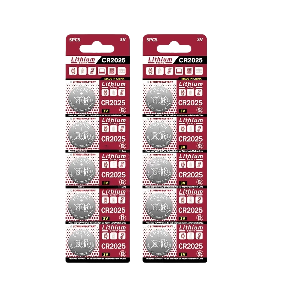 CR2025 3V Lithium Coin Cell Battery DL2025 BR2025 5003LC LM2025 20-100PCS Button Watch Batteries For Toys Clock Computer Car Key
