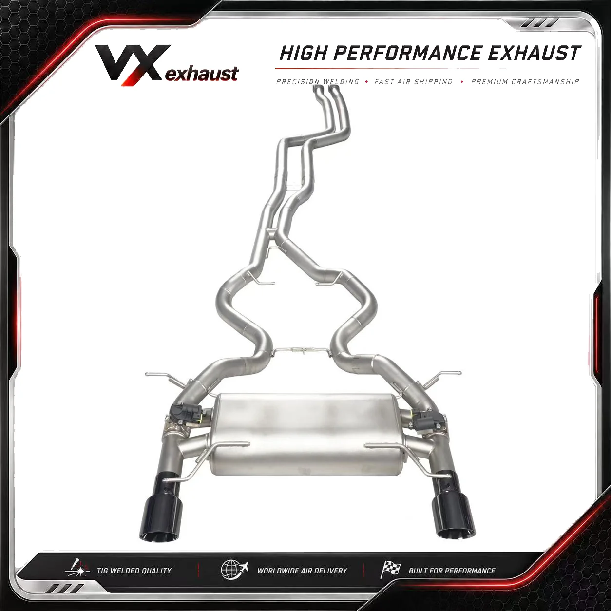 VX-EXHAUST For BMW 335i E90 / E92 N54 N55 3.0T  Electronic Valve Catback Exhaust System