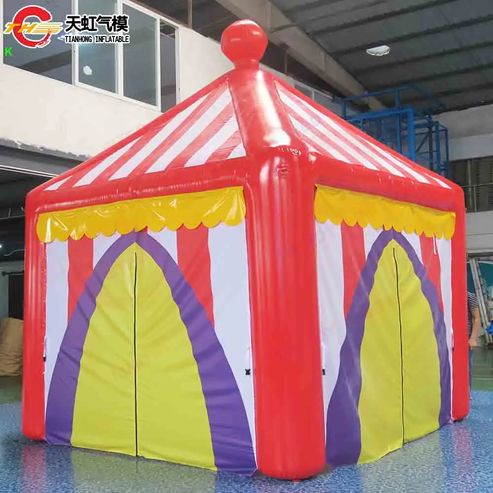 Szybka wysyłka Namiot Cyrkowy 4x4m Zewnętrzny Nadmuchiwany Namiot na Targi Powietrzoodporny Namiot Ogrodowy