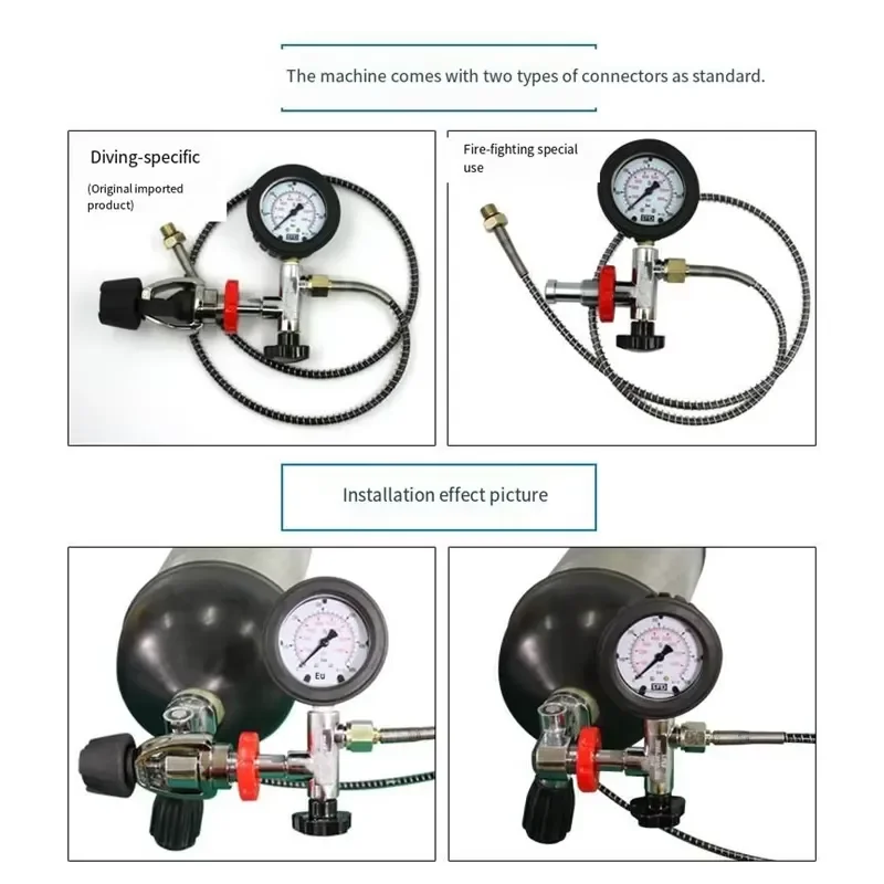 Electric High-pressure Submersible air Cylinders Positive Pressure Fire-fighting air Breathing 30MPa Compressor air Pump 6